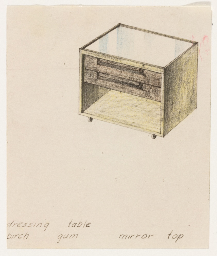 Isometric Furniture Design Studies, Dressing Table