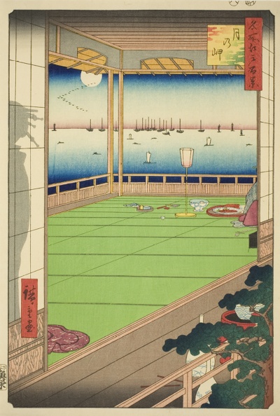 Moon-Viewing Point (Tsuki no misaki), from the series One Hundred Famous Views of Edo (Meisho Edo hyakkei