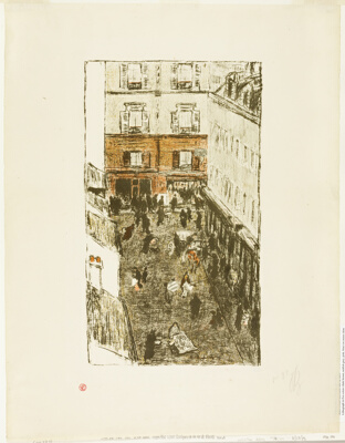 Narrow Street Viewed from Above, from Some Scenes of Paris Life