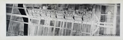 Congress Street, Proposed Development between the Lake and the River, Chicago, Illinois, Bird's Eye View Presentation Drawing
