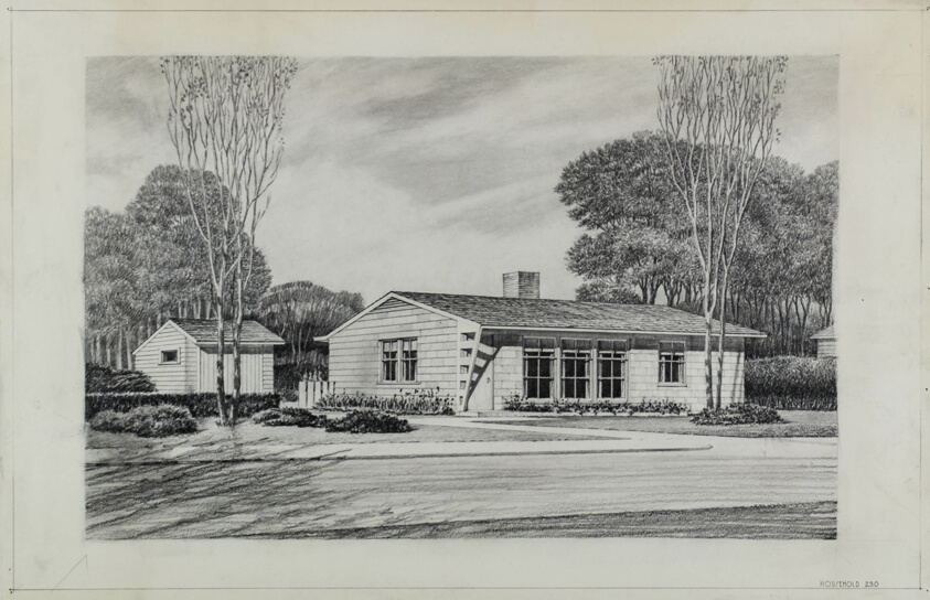 Residence Study #230, Perspective Rendering