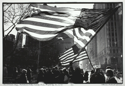 Two American Flags, Freed Iranian Hostage Tickertape Parade, New York City