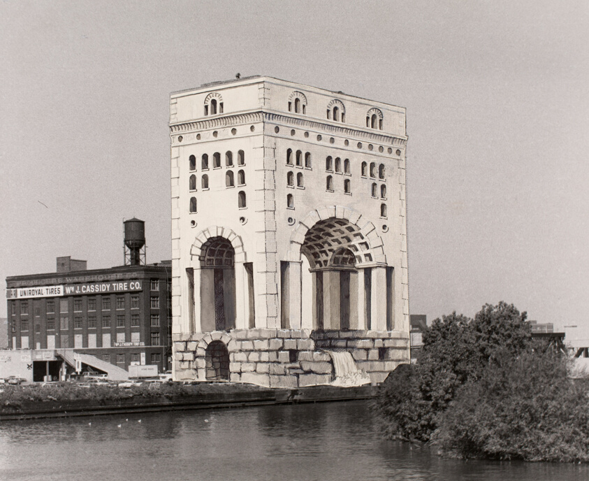 Proposal for Chicago Warehouse (North American Cold Storage as viewed from Lake and Wacker Streets)