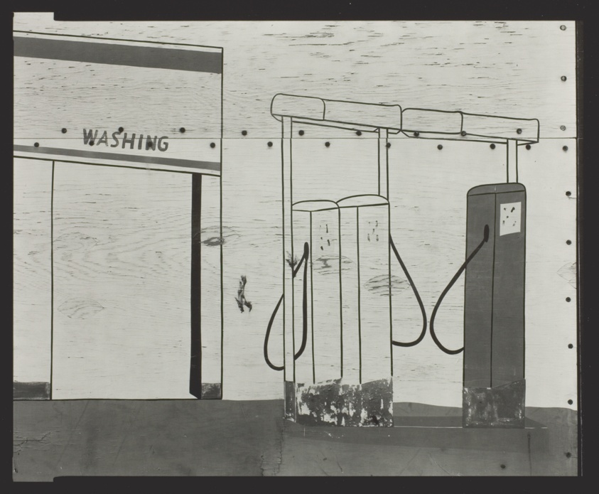 Painting of a Gas Station on US 119, Neon, Kentucky
