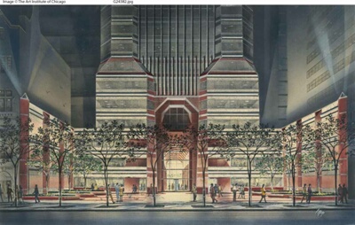 Park Avenue Tower, New York, Entrance Perspective