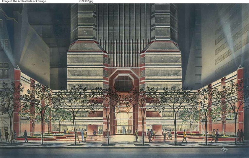 Park Avenue Tower, New York, Entrance Perspective