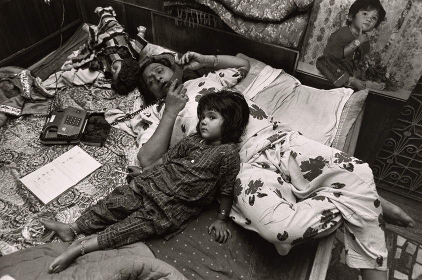 We lie around like a normal mother and daughter, from the series "Myself Mona Ahmed"
