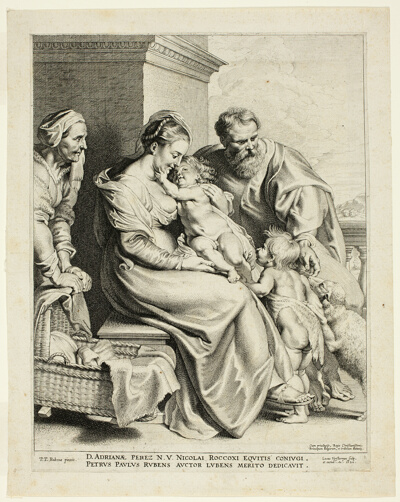 The Holy Family with Saint Elisabeth and the Infant John the Baptist