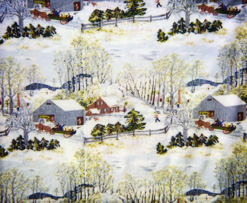 Early Springtime on the Farm (Furnishing Fabric)