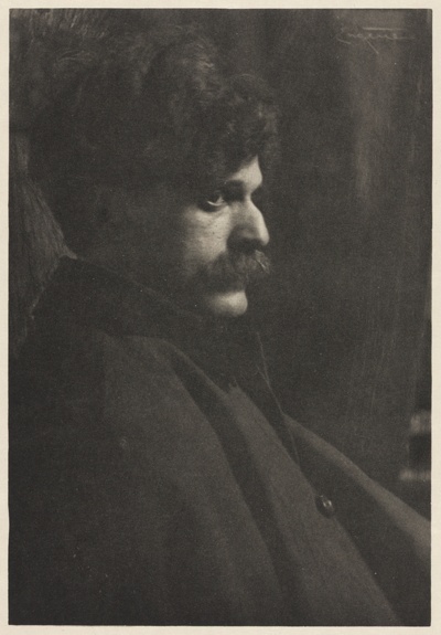 Portrait of Alfred Stieglitz, No. 6 from the portfolio "American Pictorial Photography, Series II” (1901)