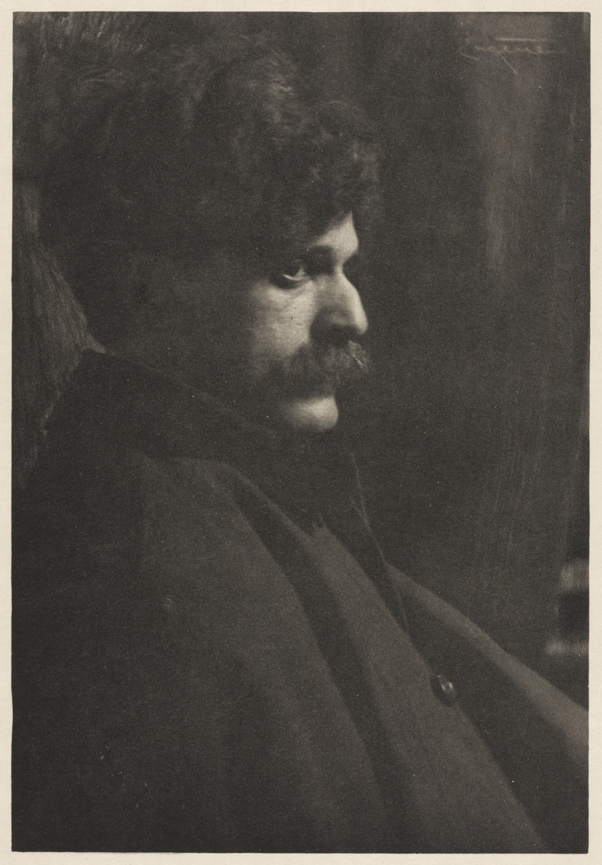 Portrait of Alfred Stieglitz, No. 6 from the portfolio "American Pictorial Photography, Series II” (1901)