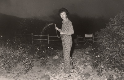 Lucy Watering at Night