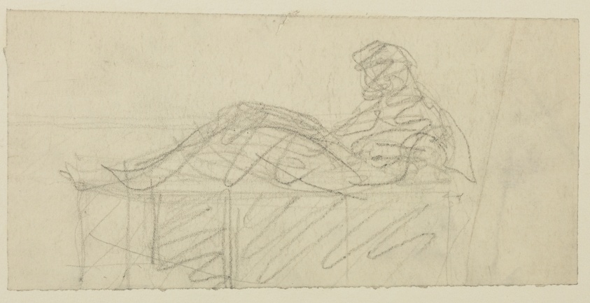 Hubbe House, Magdeburg, Germany, Design Sketch for Sculpture