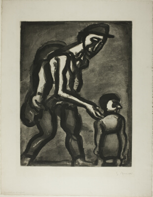 Seek Refuge in Your Heart, Poor Barefoot One..., plate four from Miserere