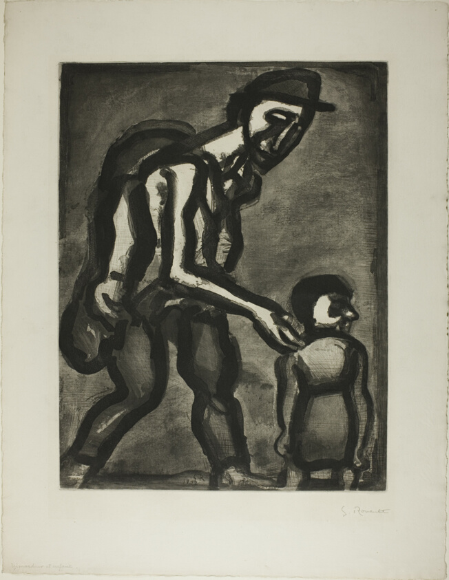 Seek Refuge in Your Heart, Poor Barefoot One..., plate four from Miserere