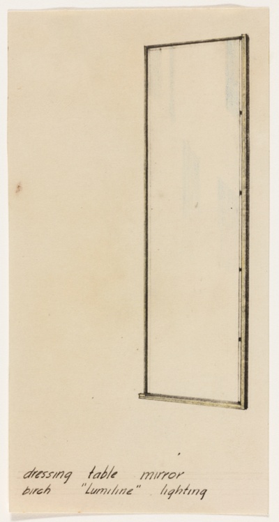 Isometric Furniture Design Studies, Dressing Table Mirror