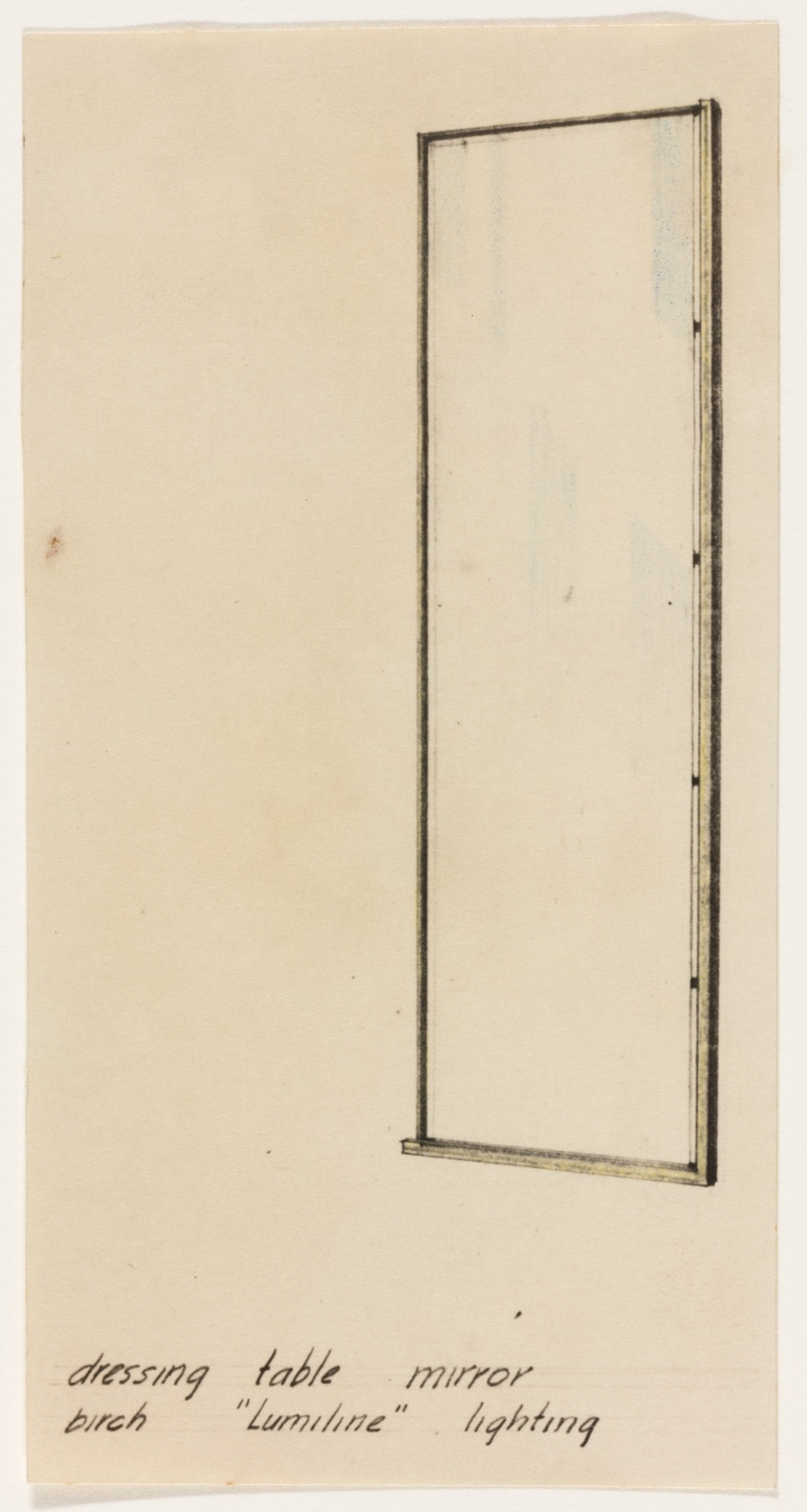 Isometric Furniture Design Studies, Dressing Table Mirror