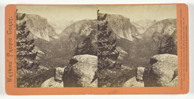 The Yosemite Valley, form the Mariposa Trail, from the series "Watkins' Pacific Coast"