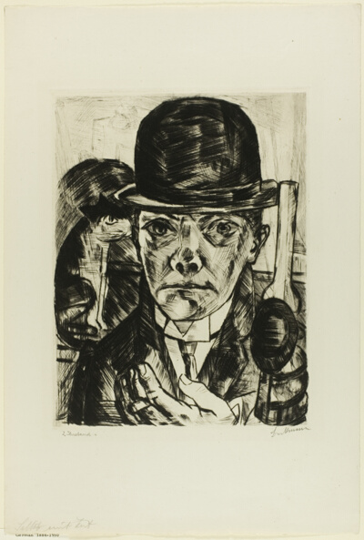 Self-Portrait in Bowler Hat