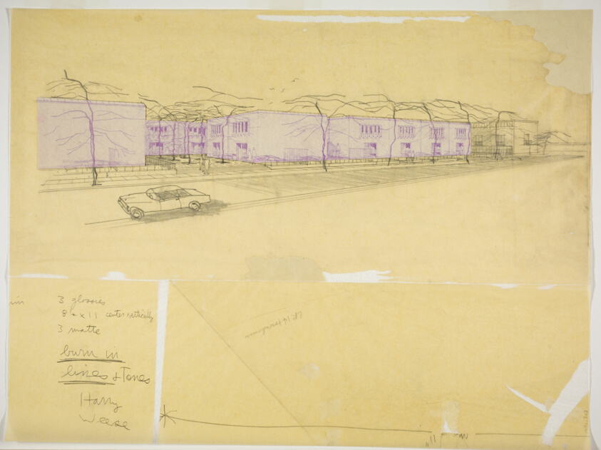 Kenwood Gardens Town Homes, Chicago, Illinois, Perspective