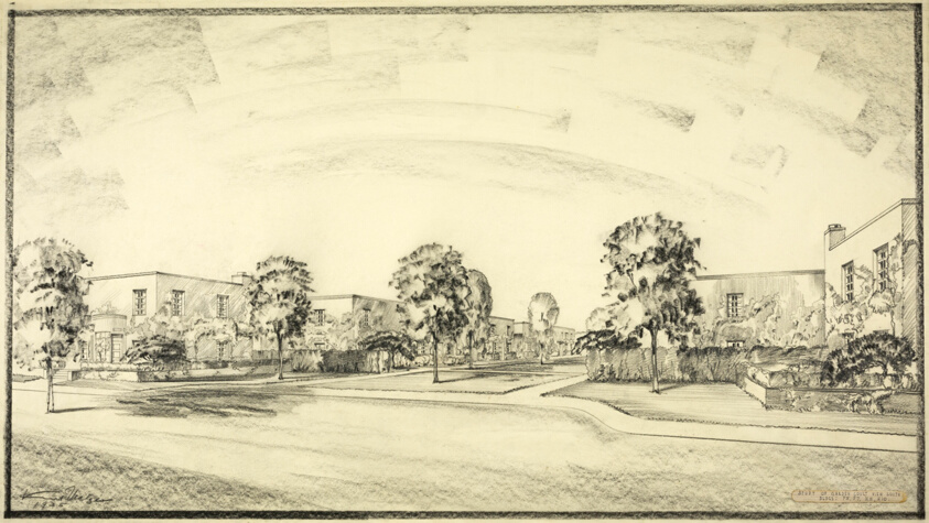Trumbell Park Housing Project, Chicago, Illinois, Perspective
