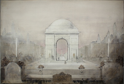 Student Project, Decatur Memorial Arch, Perspective