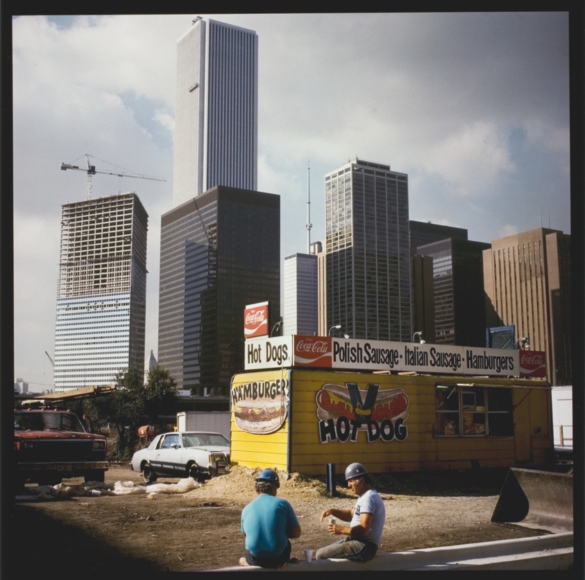 Hot Dog Stands: Temporary Stand on Illinois Street, from the series "Hot Dog Stands"