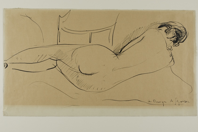 Recumbant Female Nude, Seen from Back