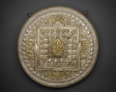 Tiered Offering Mandala of the Goddess of Wealth (Vasudhara)