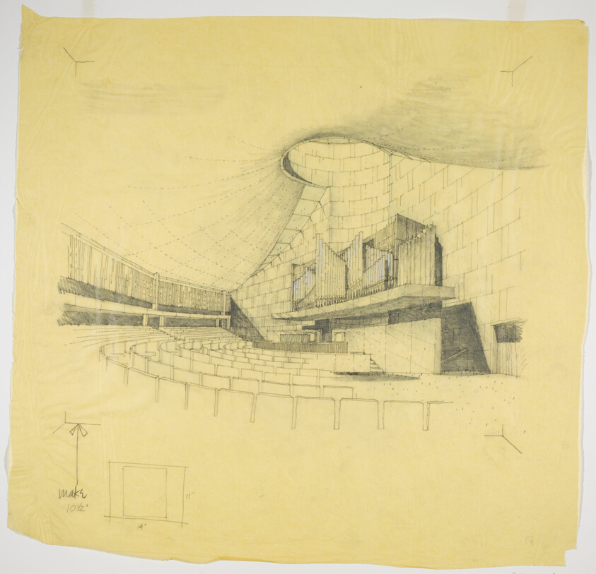 Seventeenth Church of Christ Scientist, Chicago, Illinois, Interior Perspective