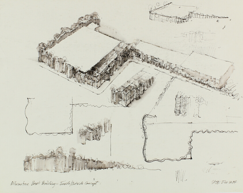 Best Products Showroom, Milwaukee, Wisconsin, Design Sketches