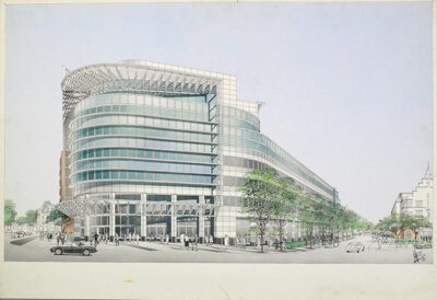 KuDamm 119 Building Competition, Presentation Drawing