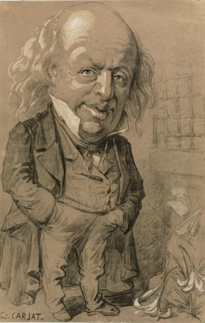Caricatorial Portrait of Pierre-Jean de Beranger