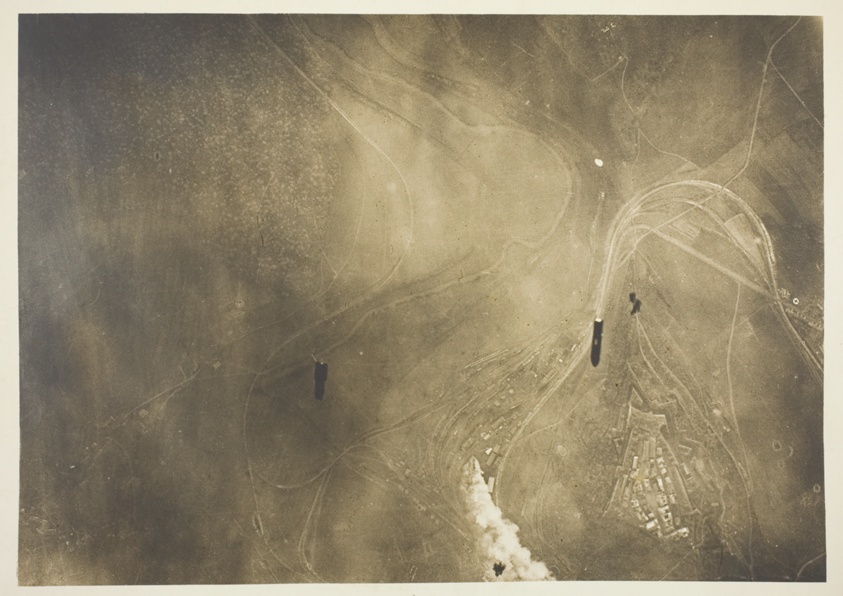 Aerial Bombs Dropping on Montmedy