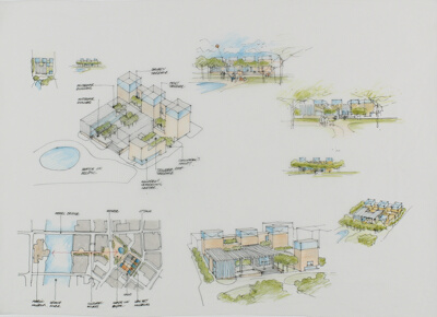 Grand Rapids Art Museum, Preliminary Design Sketches