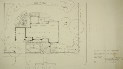 Mr. and Mrs. Lepman House, Glencoe, Illinois, Landscape Plan