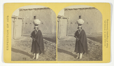 Zuni Indian Girl, with water olla, No. 17 from the series "Geographical Explorations and Surveys West of the 100th Meridian"