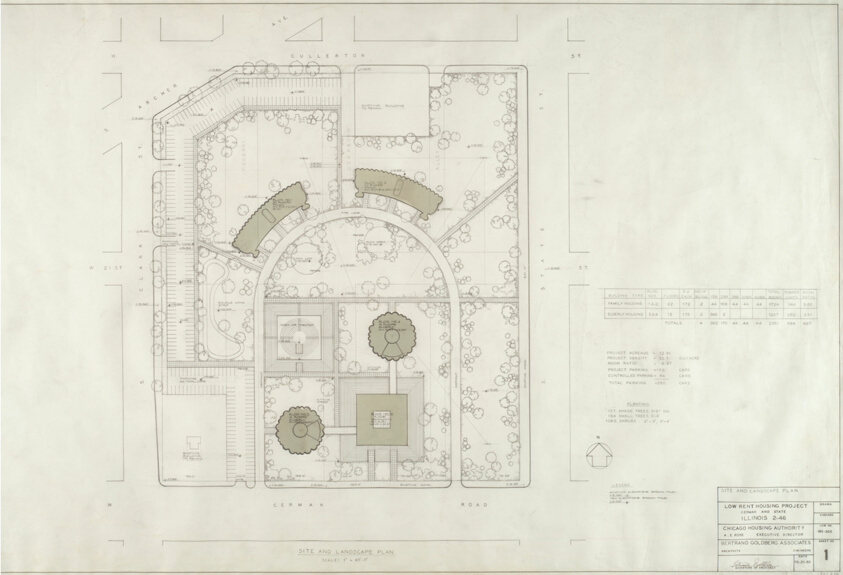 Raymond Hilliard Center, Chicago, Illinois, Site and Landscape Plan
