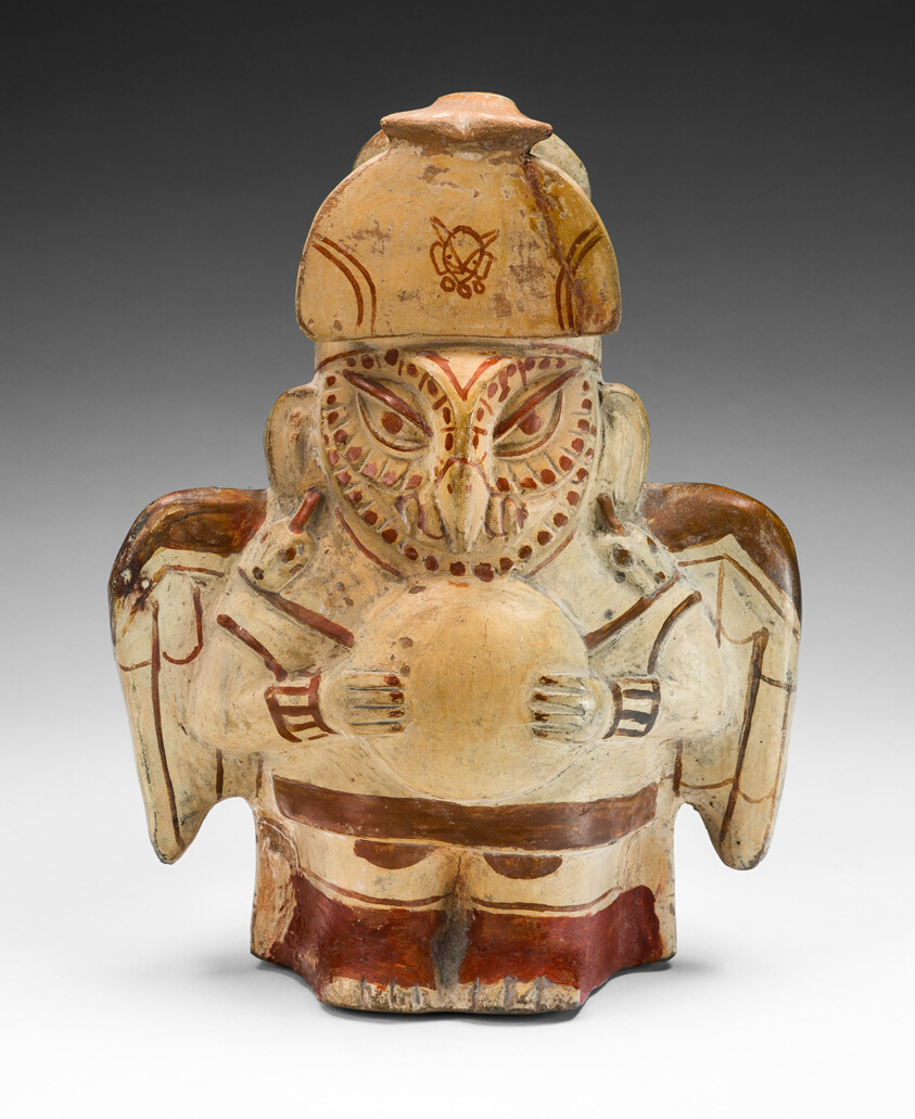 Vessel in the Form of an Owl Impersonator