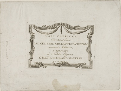 Frontispiece from Capricci
