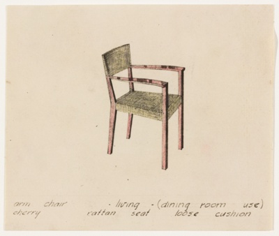 Isometric Furniture Design Studies, Arm Chair