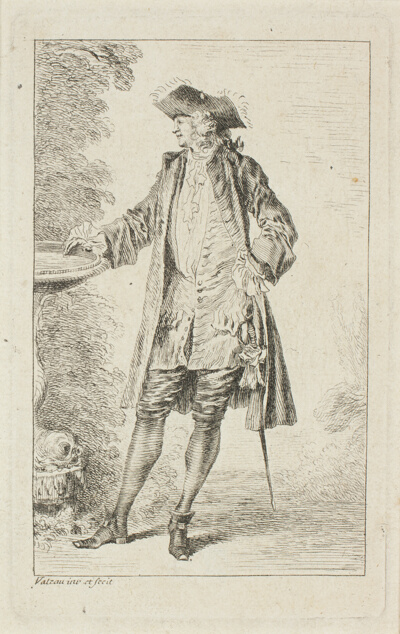 Standing Man with Hand on Basin, from Figures de modes