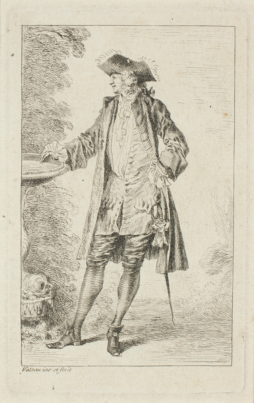 Standing Man with Hand on Basin, from Figures de modes