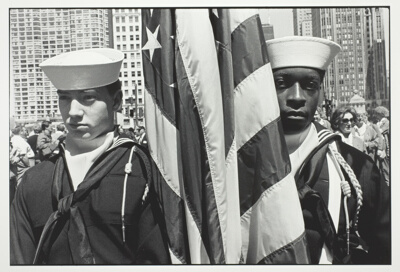 Two Sailors in Parade