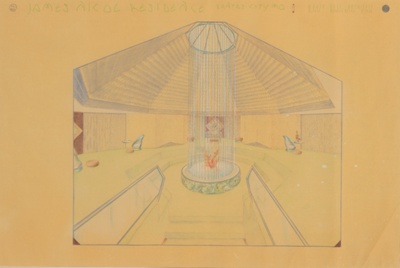 Nicol Residence, Kansas City, Missouri, Interior Perspective
