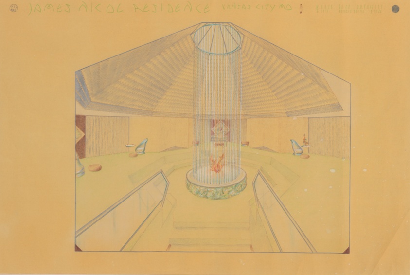Nicol Residence, Kansas City, Missouri, Interior Perspective