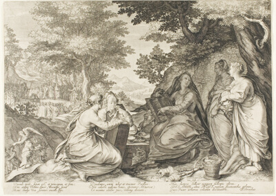 Plate One, from Five Wise and Five Foolish Virgins