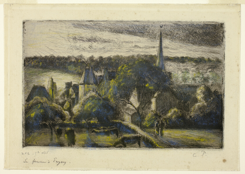 Church and Farm at Éragny