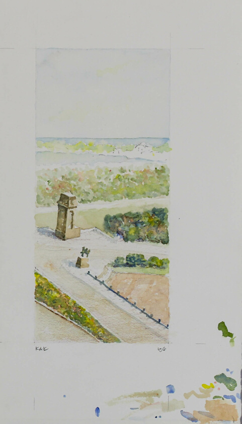 Chicago Travel Sketch, Congress Circle, Travel Sketch
