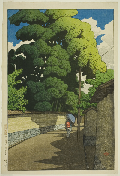 Shimohonda-machi, Kanazawa, from the series "Souvenirs of Travel, Second Series (Tabi miyage dai nishu)"